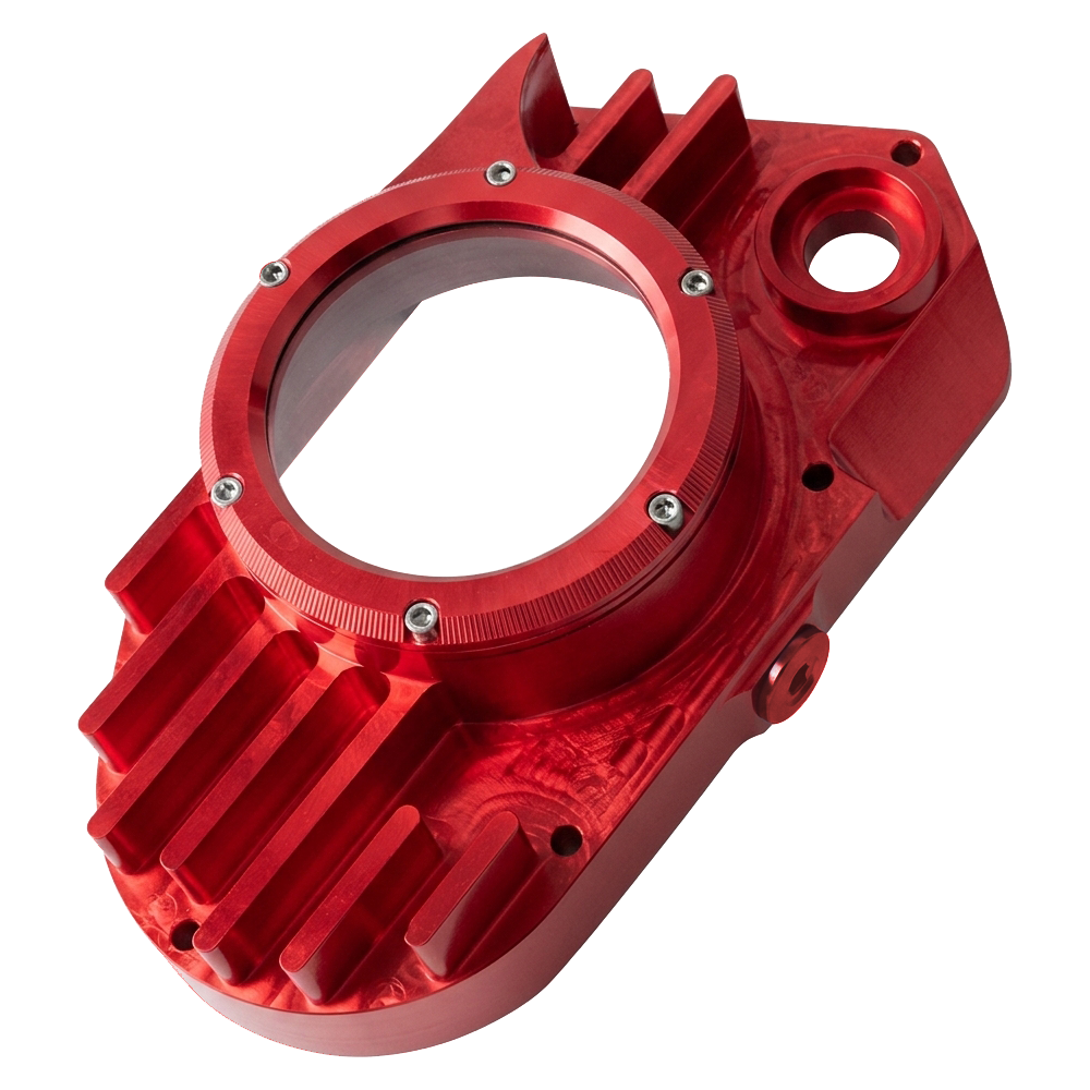 OSTMORAD CNC Aluminium Zylinderkopf 15cm mit Kühlrippen für Simson S50 S51 S70 Rot
