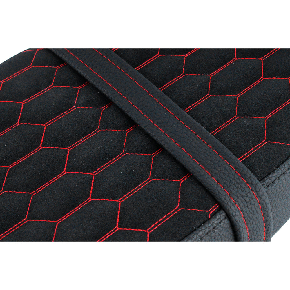 OSTMORAD Hexagonal Honeycomb Red Stitch Seat for Simson S50 S51 S70 S80