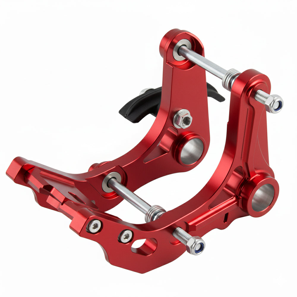 OSTMORAD CNC Aluminium Motorrad Kettenführung für Dirt Bike, Rot