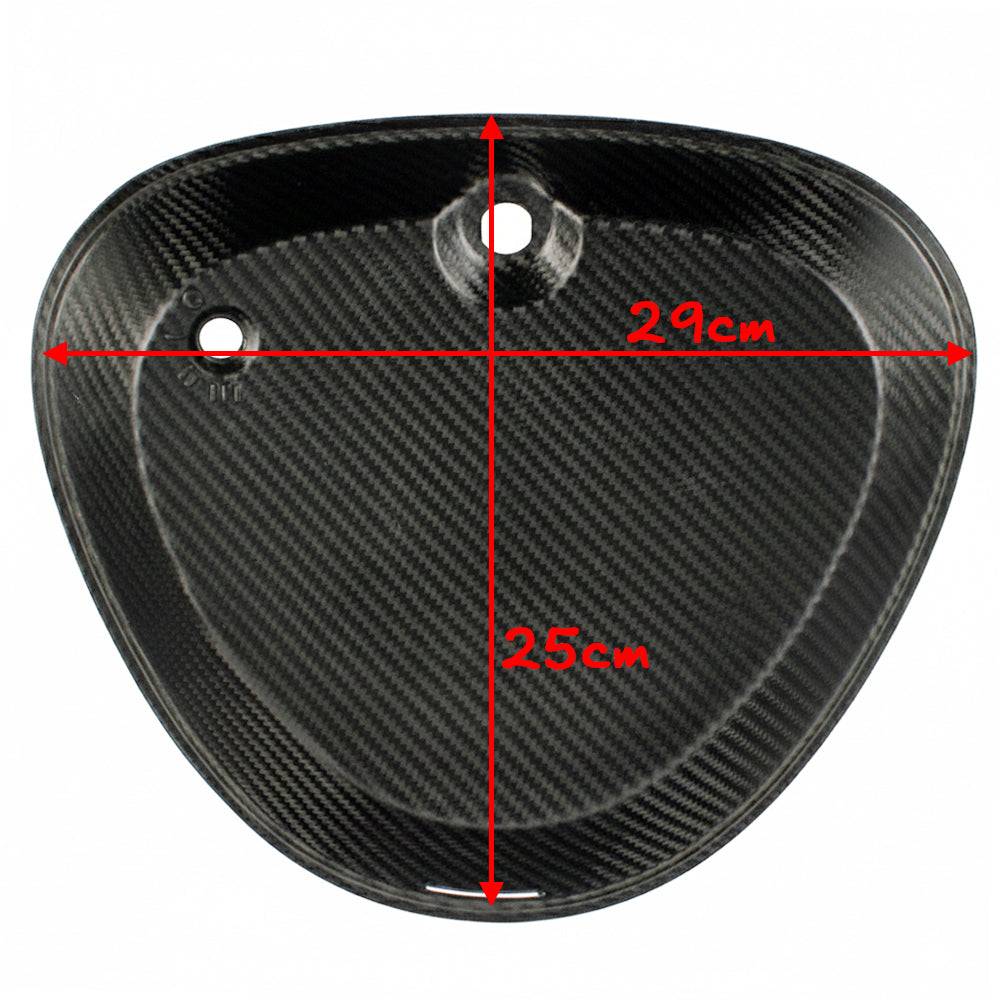 OSTMORAD Premium Metal Fuel Tank and Genuine Carbon Fiber Side Covers 3 Piece Kit for Simson S50 S51 S70