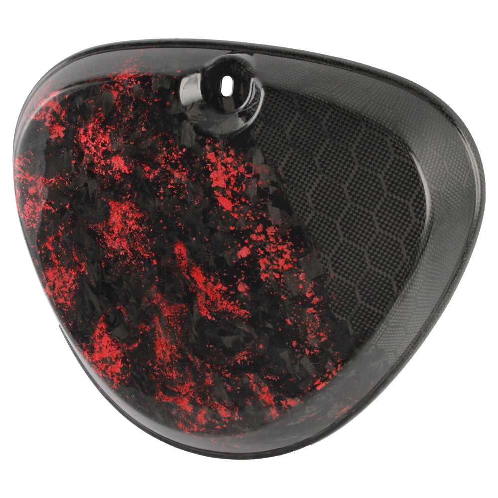 OSTMORAD Premium Metal Fuel Tank and Genuine Carbon Fiber Side Covers 3 Piece Kit for Simson S50 S51 S70