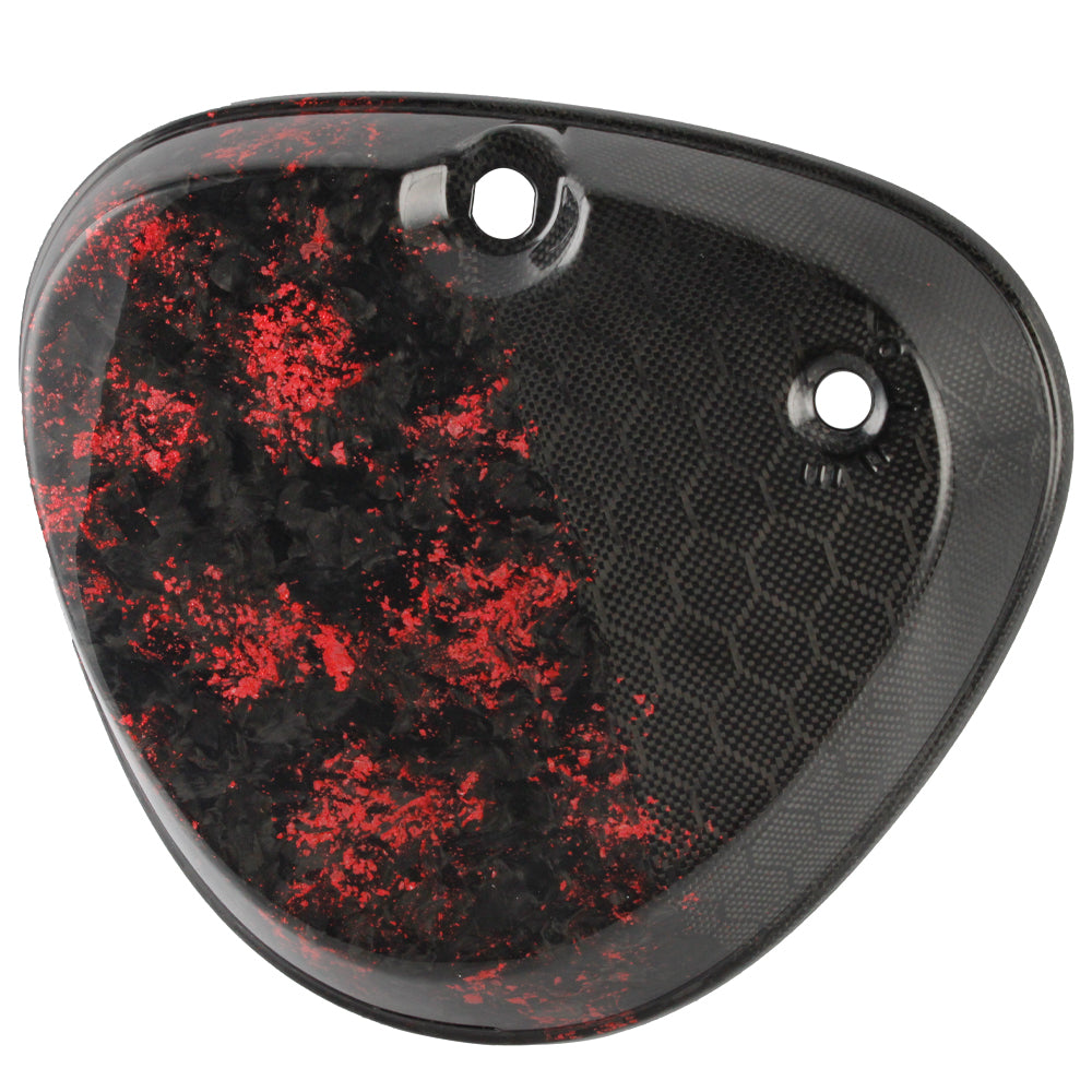 OSTMORAD Premium Metal Fuel Tank and Genuine Carbon Fiber Side Covers 3 Piece Kit for Simson S50 S51 S70