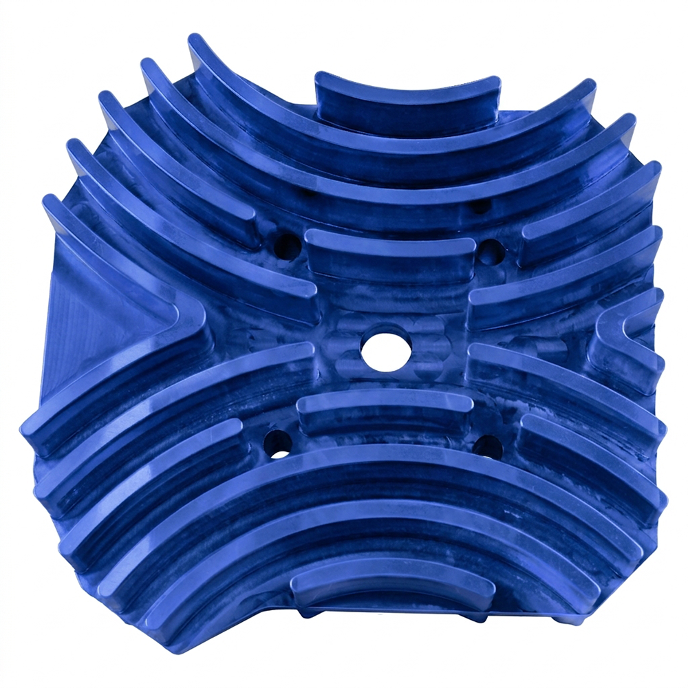 OSTMORAD CNC Aluminium Zylinderkopf 15cm mit Kühlrippen für Simson S50 S51 S70 Blau