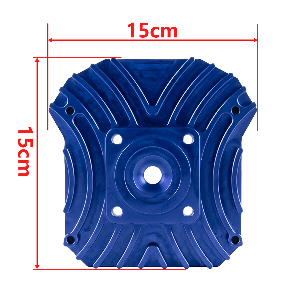 OSTMORAD CNC Aluminium Zylinderkopf 15cm mit Kühlrippen für Simson S50 S51 S70 Blau