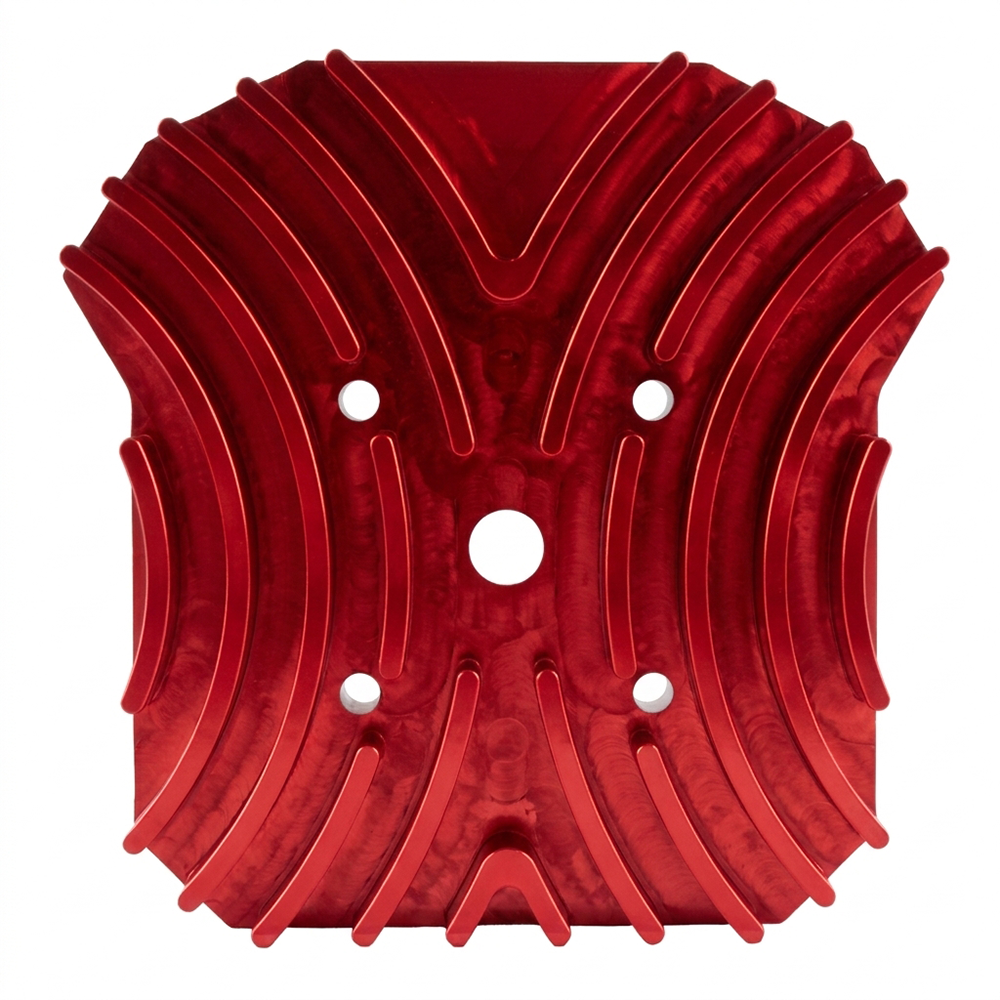 OSTMORAD CNC Aluminium Zylinderkopf 15cm mit Kühlrippen für Simson S50 S51 S70 Rot