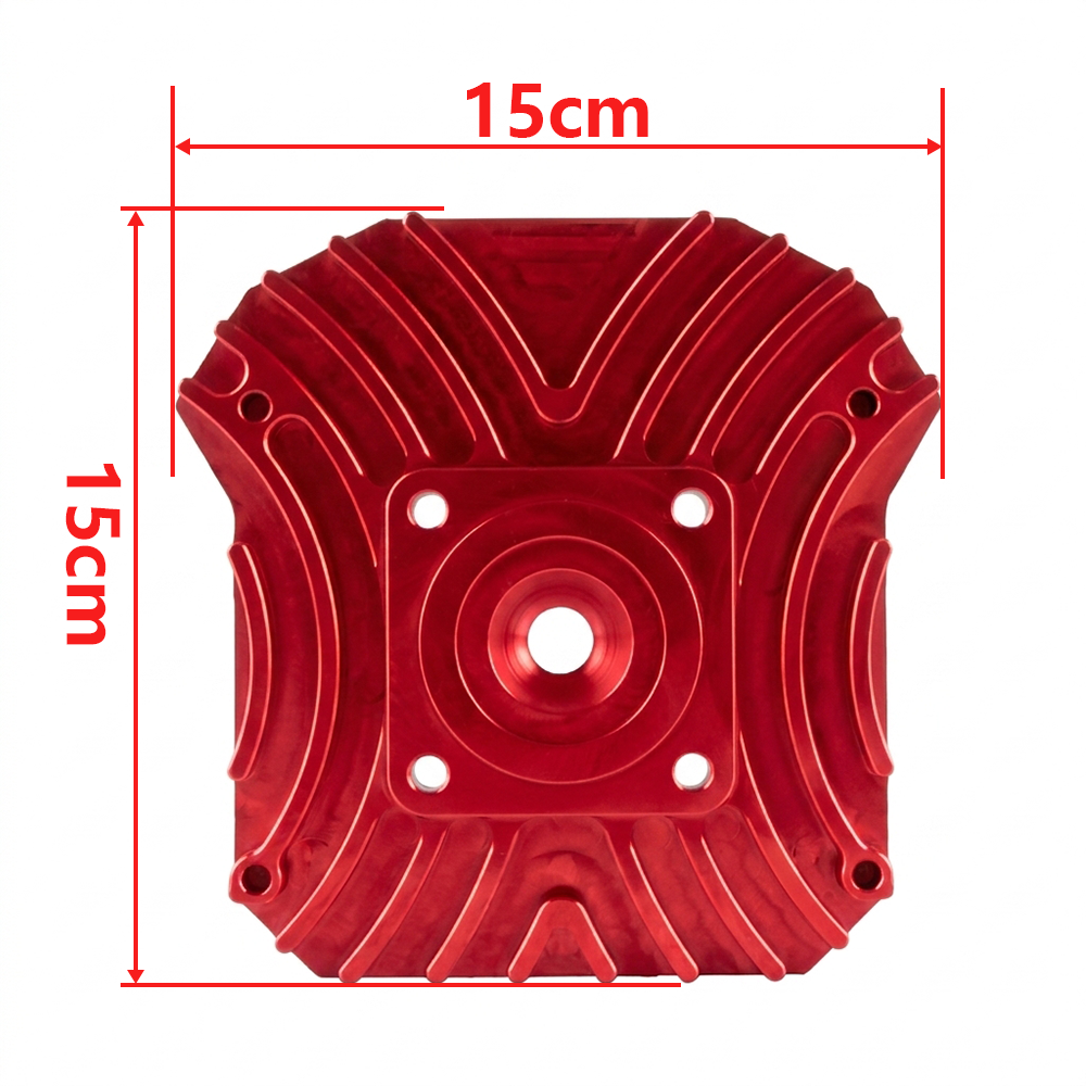 OSTMORAD CNC Aluminium Zylinderkopf mit Kühlrippen für Simson S50 S51 S70 Rot