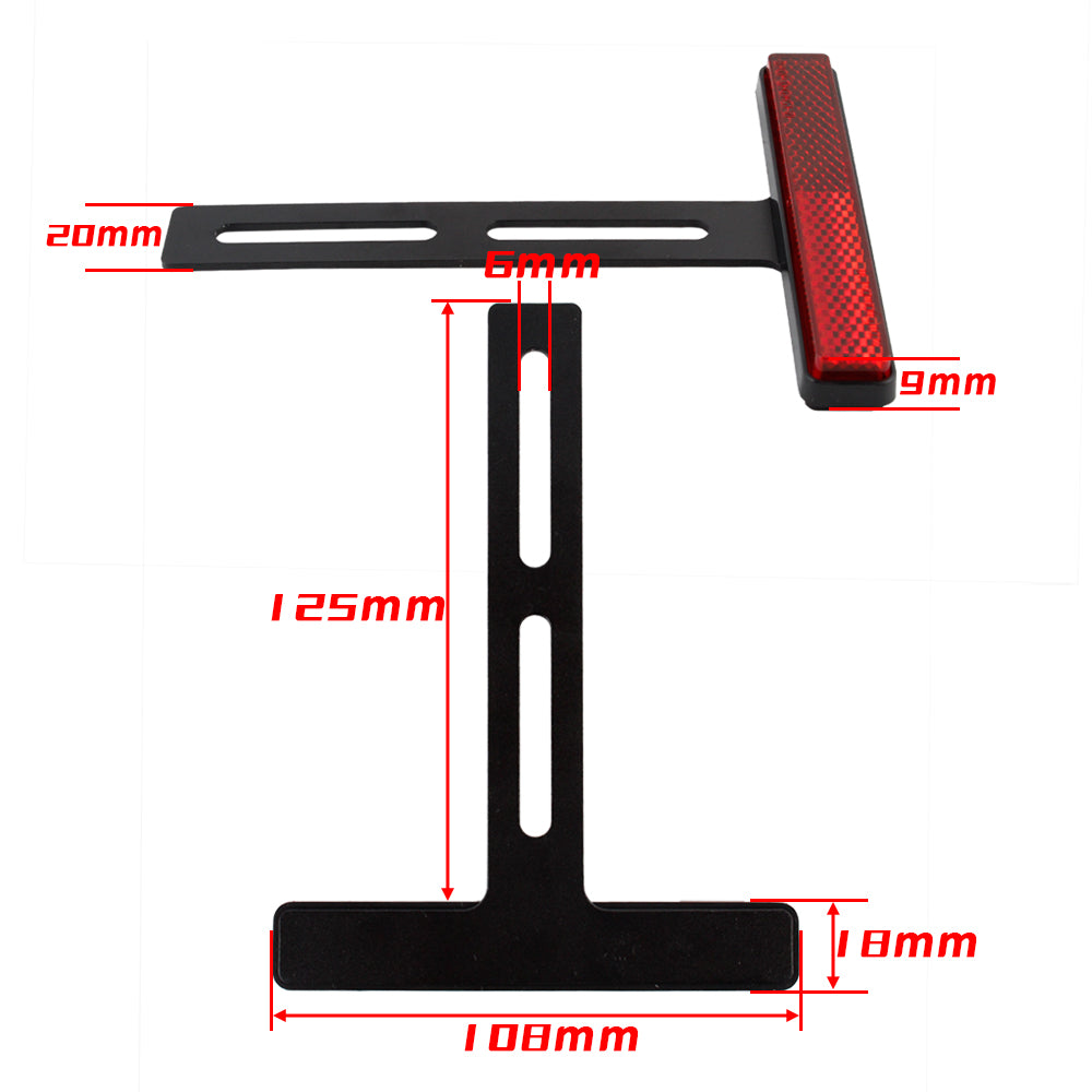 OSTMORAD Universal Motorcycle Rear Reflector Cats Eyes E Mark E4 Certified for Simson Scooter