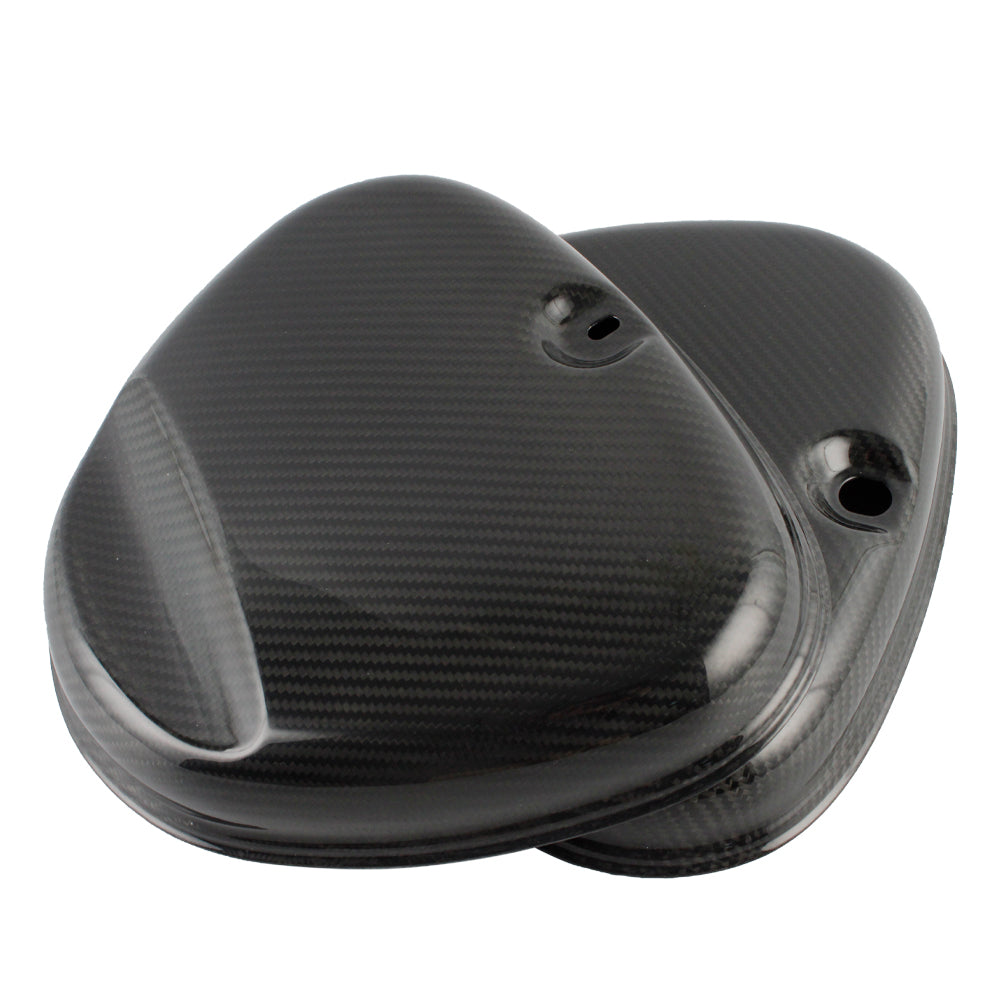 OSTMORAD 3K Carbon Seitendeckel Round for Simson S50 S51 S70 Enduro