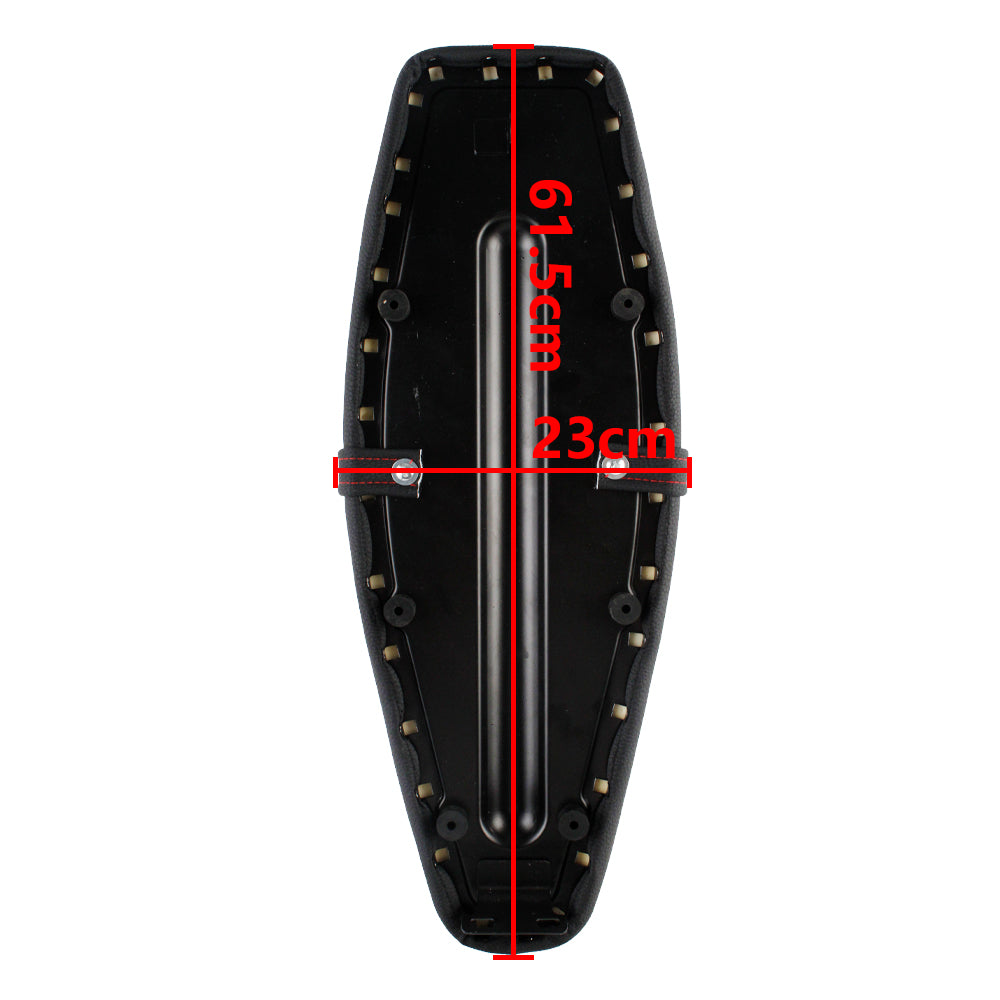 OSTMORAD Hexagonal Honeycomb Seat with Safety Strap | Classic Colors (Black/Red/White) for Simson S50 S51 S70 S80