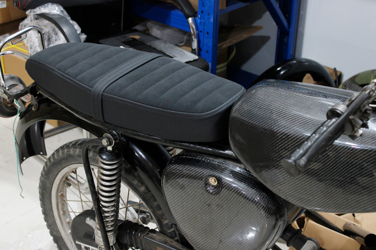 OSTMORAD Alcantara Look Horizontal Stitch Seat for Simson S50 S51 S70 S80