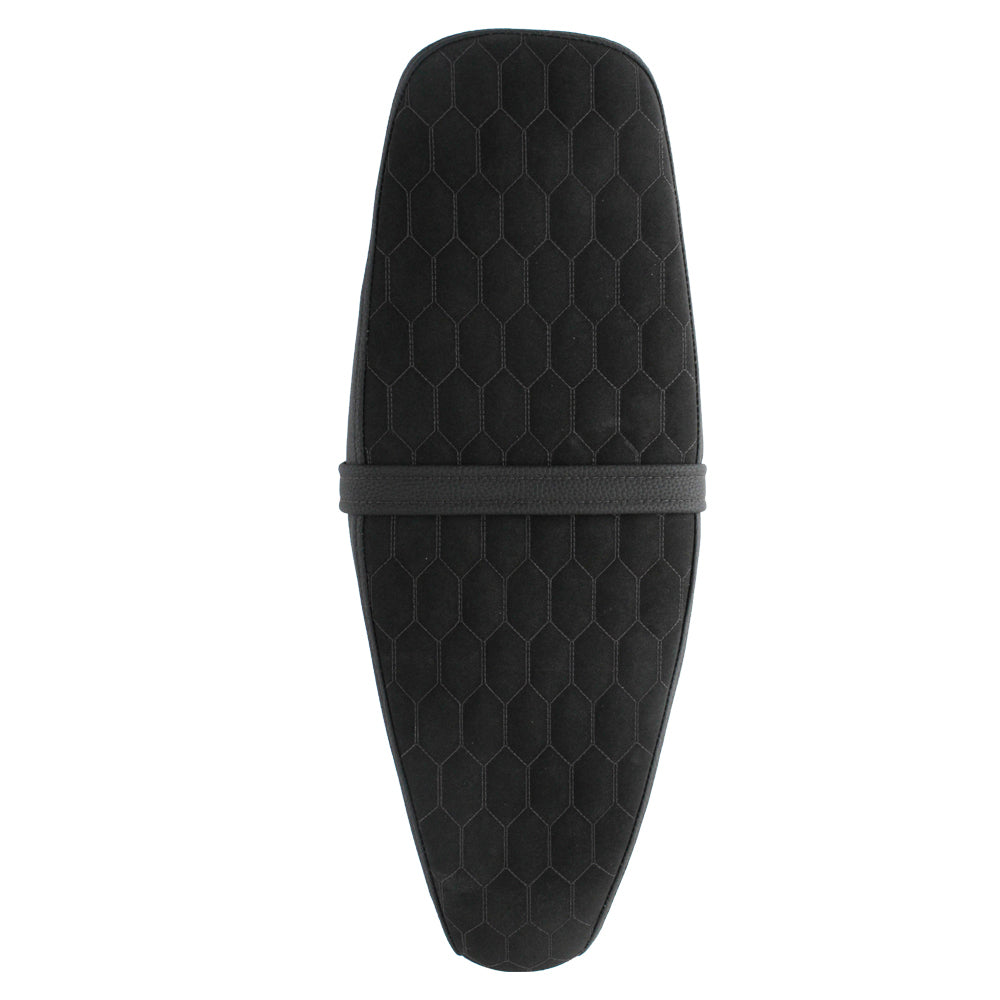 OSTMORAD Hexagonal Honeycomb Seat with Safety Strap | Classic Colors (Black/Red/White) for Simson S50 S51 S70 S80