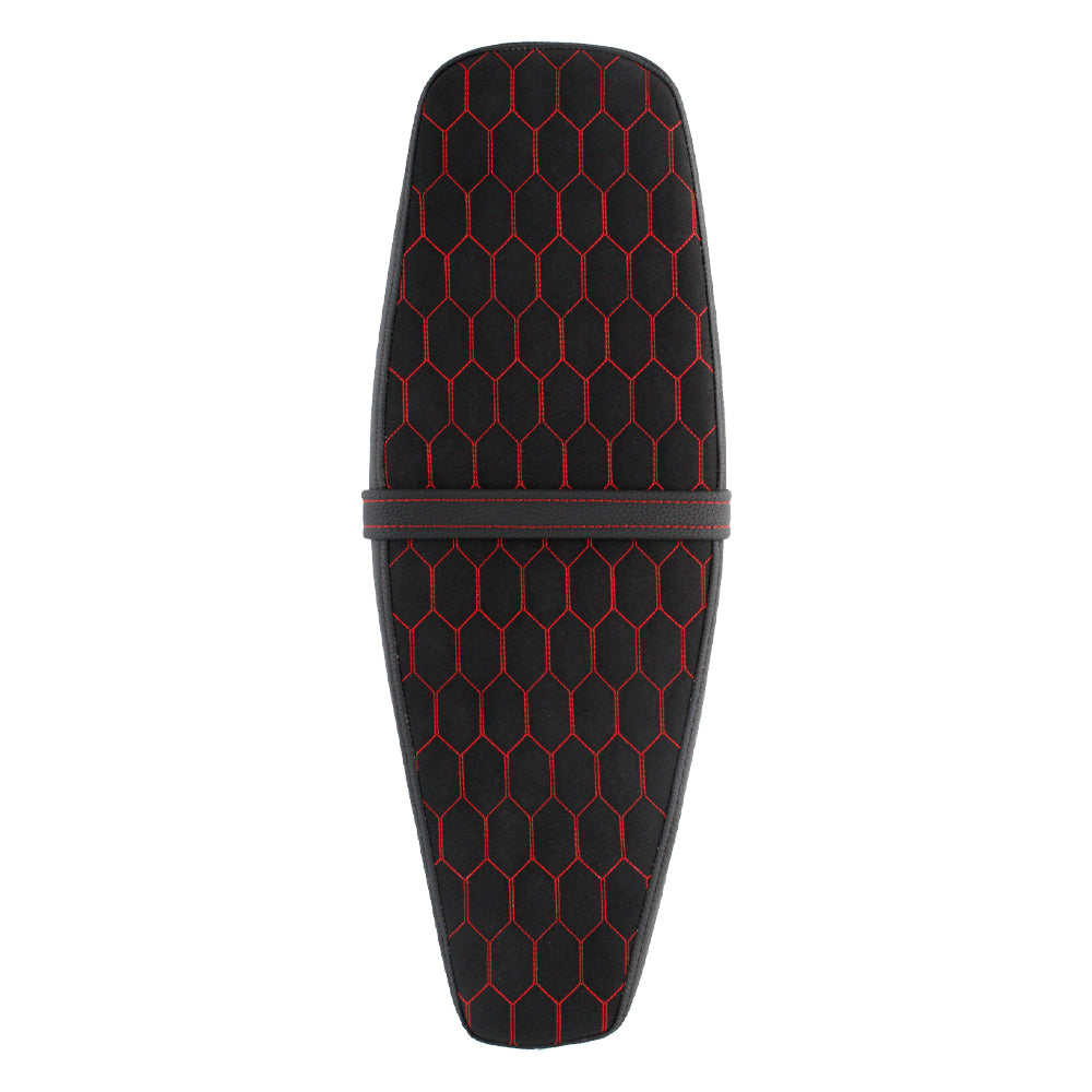 OSTMORAD Hexagonal Honeycomb Red Stitch Seat for Simson S50 S51 S70 S80