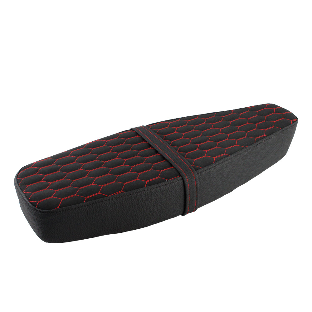 OSTMORAD Hexagonal Honeycomb Red Stitch Seat for Simson S50 S51 S70 S80