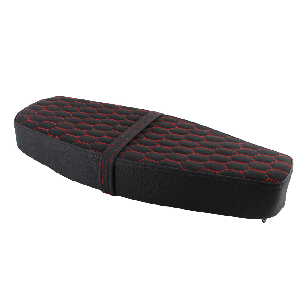 OSTMORAD Hexagonal Honeycomb Red Stitch Seat for Simson S50 S51 S70 S80